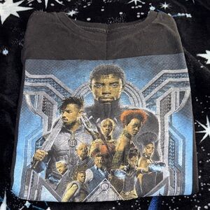 Marvel Black Panther Graphic Tee - Black and Blue
